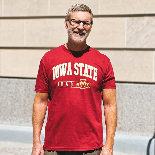 College House 2025 I-State Dad Cardinal T-Shirt